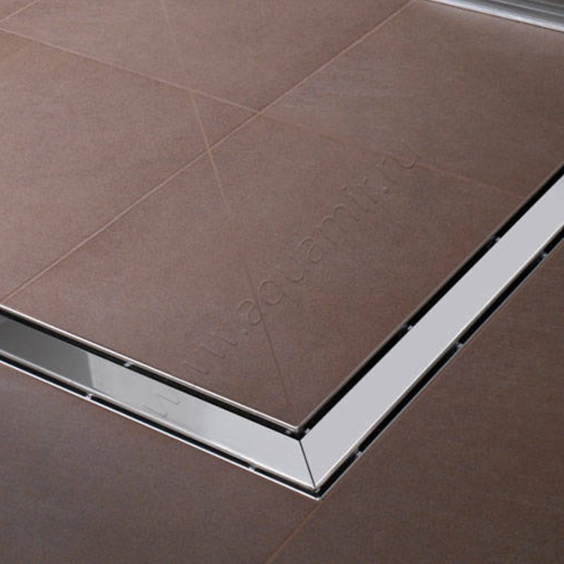 Решетка угловая TECE Drainline “steel II” 90X90 610982