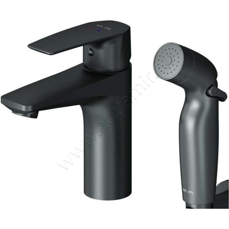 Смеситель для раковины AM.PM Gem черный матовый F90A03022