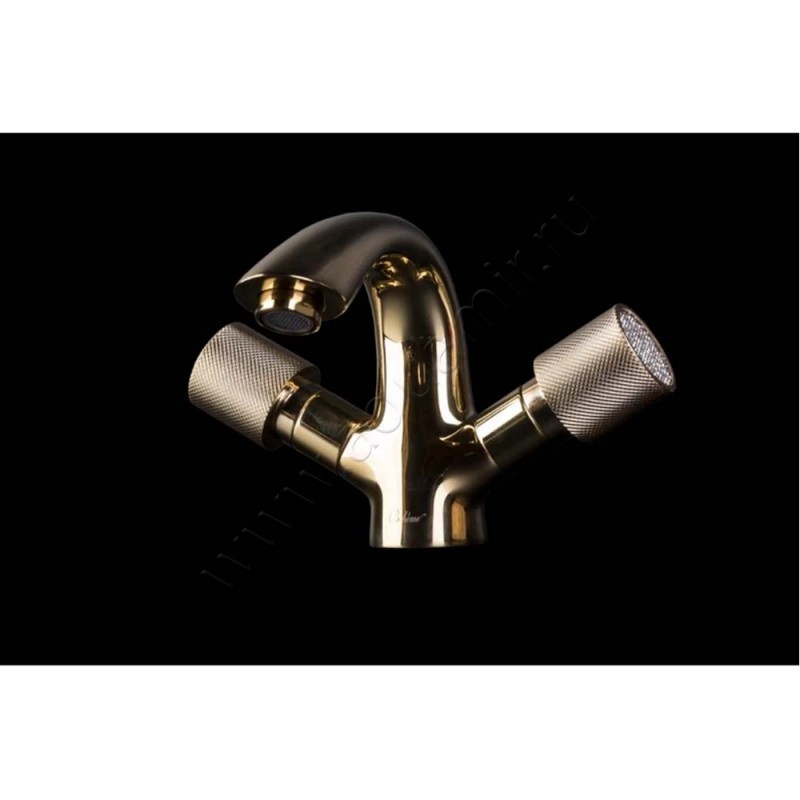 Смеситель для раковины Boheme Royal Cristal золото 291ROYALCRSTBLACK