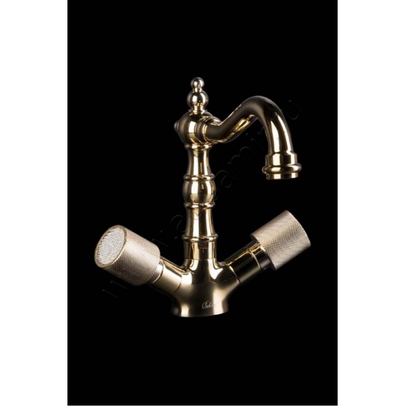 Смеситель для раковины Boheme Royal Cristal золото 292ROYALCRSTBLACK