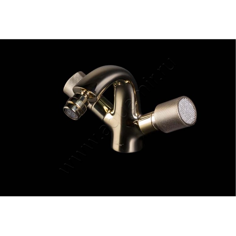Смеситель для биде Boheme Royal Cristal золото 296ROYALCRSTBLACK