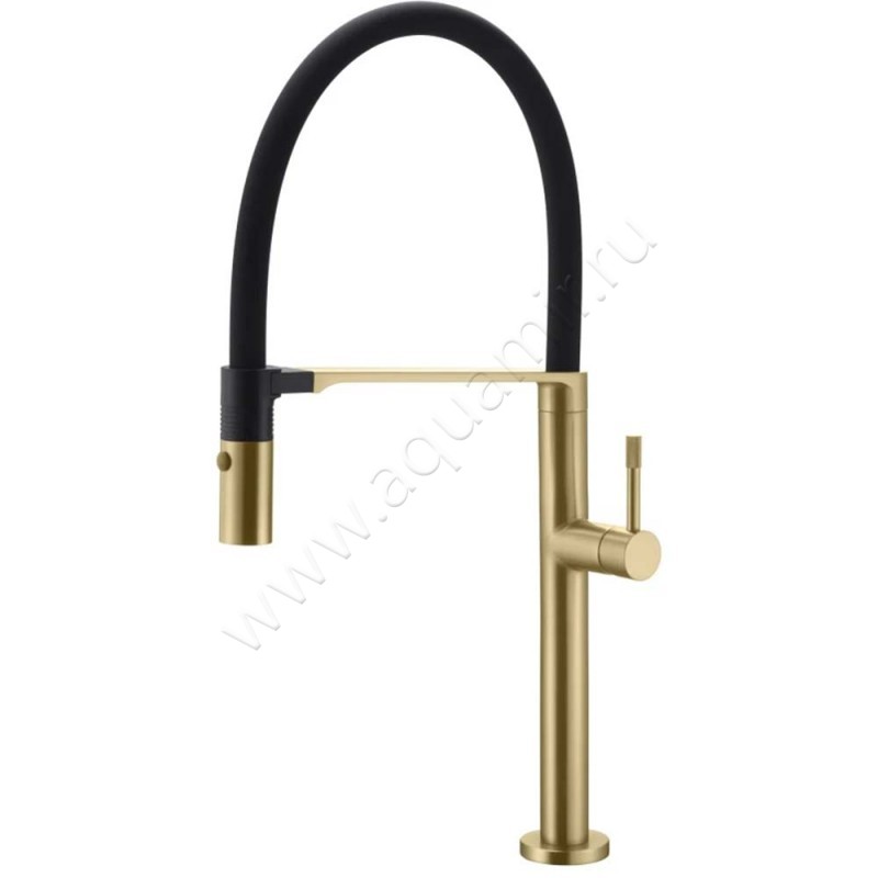 Смеситель для кухни Boheme Uno золото матовое 114MG