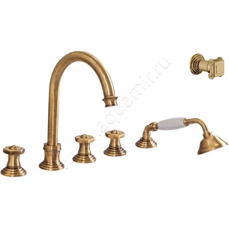 Смеситель для ванны Cezares Aphrodite с душем, бронза матовая APHRODITEBVD02O