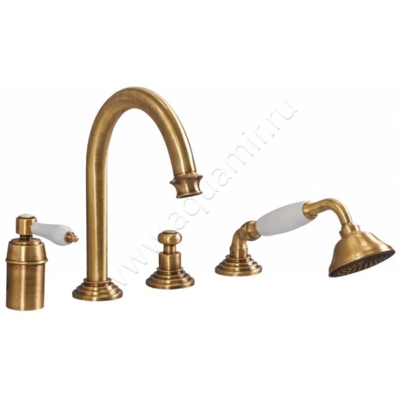 Смеситель для ванны Cezares Aphrodite с душем, бронза матовая APHRODITEBVDM02BI