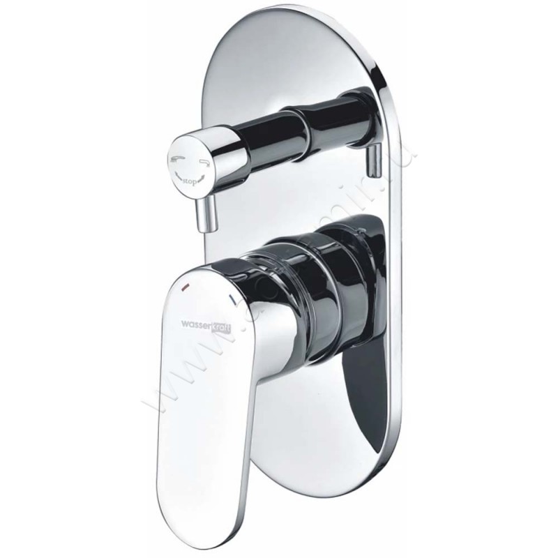 Смеситель для ванны Wasserkraft Donau хром 5341