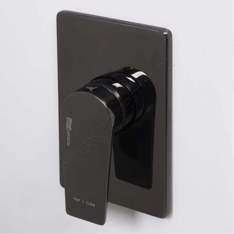 Смеситель Wasserkraft Glan черный 6651