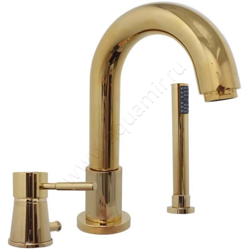 Смеситель для ванны Webert Rimini с душем, золото RI850701010