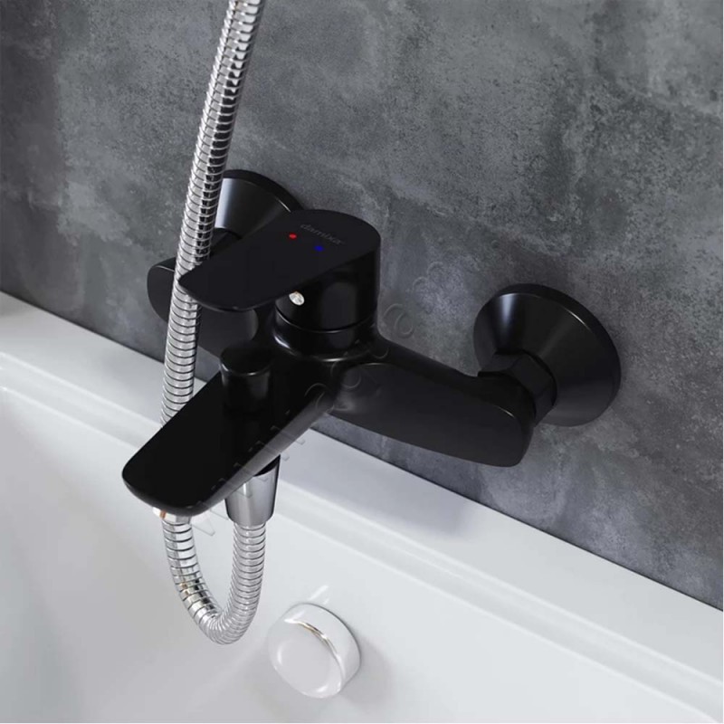 Смеситель для ванны Damixa Jupiter черный матовый 771000301