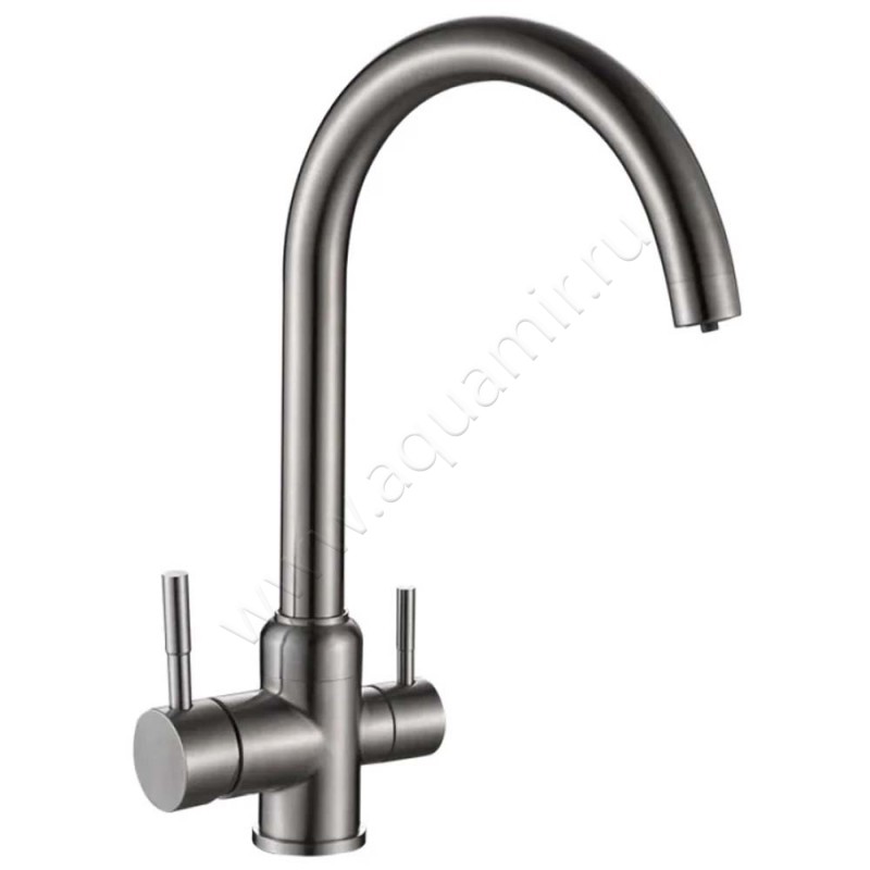 Смеситель для кухни Ulgran U-020 для фильтра питьевой воды, сталь U020