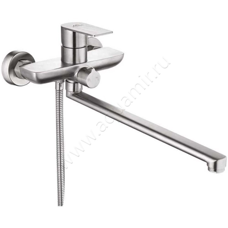Смеситель для ванны Fashun с душем, с длинным изливом A52219