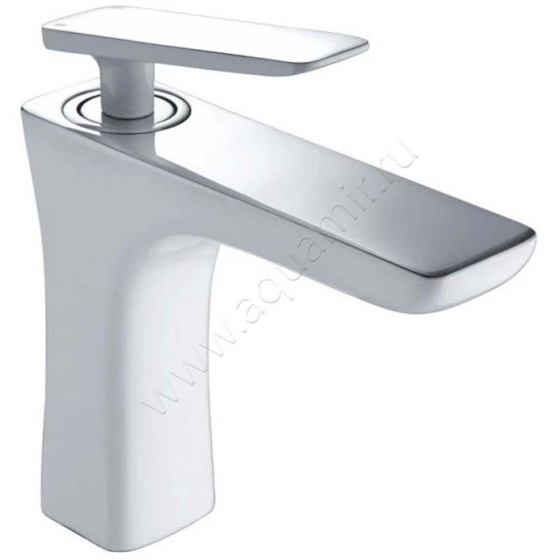 Смеситель для раковины Rose R16 белый/хром R1601F