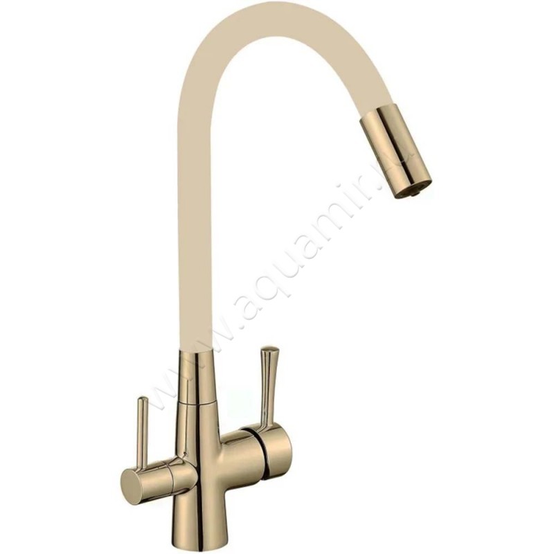 Смеситель Savol для фильтра питьевой воды, бежевый/бронза S-L1806C-12