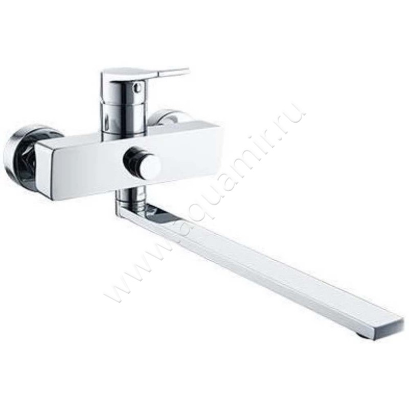Смеситель для ванны Savol с душем, с длинным изливом, хром SK-H3002