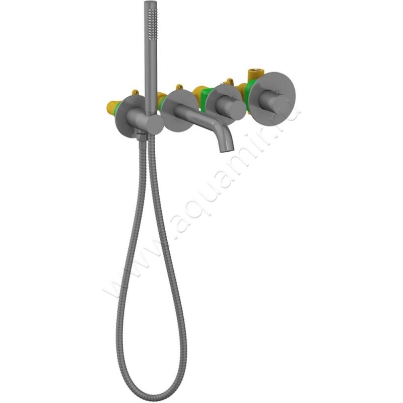 Смеситель Timo Saona с душем, сталь 232418YSM