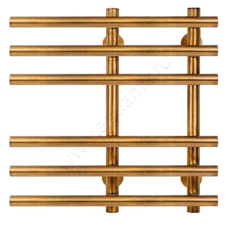 Полотенцесушитель латунный водяной Secado Турин 3 60x40, бронза 4673739250167