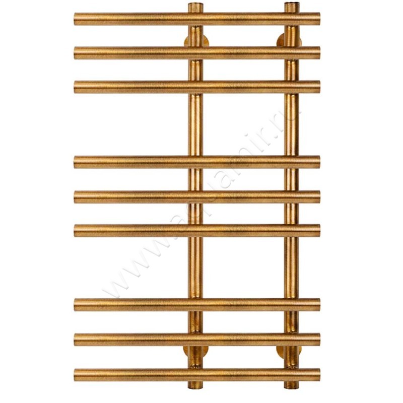 Полотенцесушитель латунный водяной Secado Турин 3 80x50, бронза 4673739250211