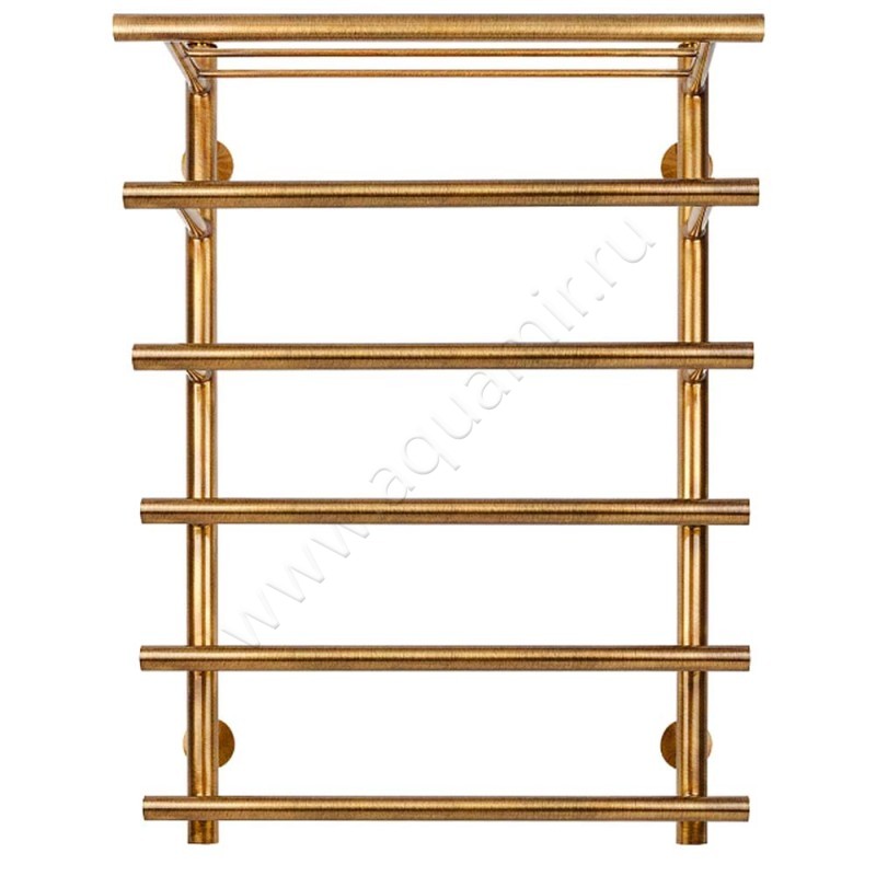 Полотенцесушитель латунный электрический Secado Турин 6 60x50, бронза, R 4673739249604