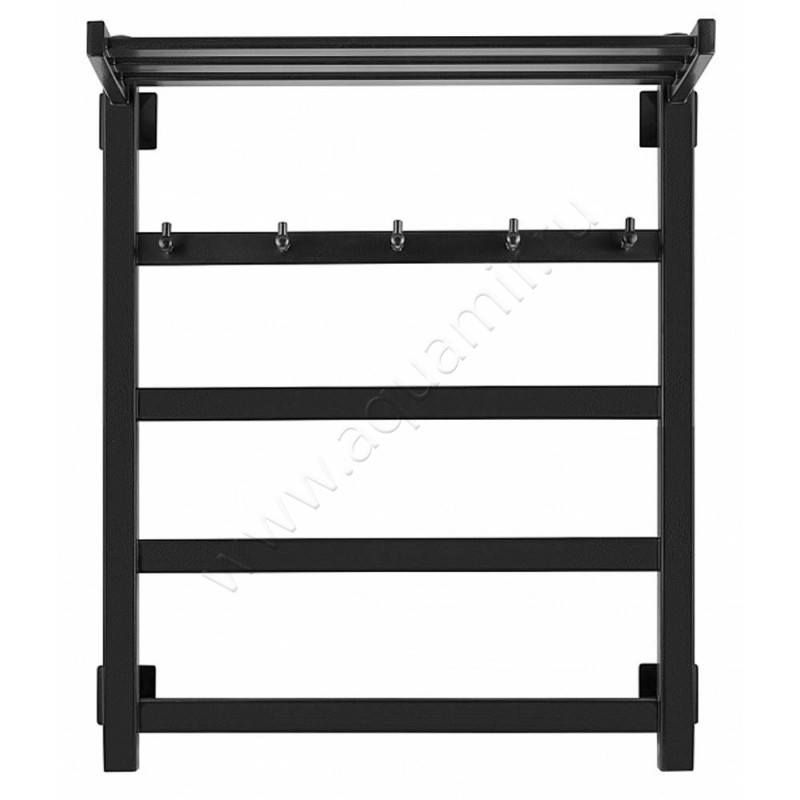 Полотенцесушитель электрический Secado Корсико 1 60x50, черный, R 4603777480943