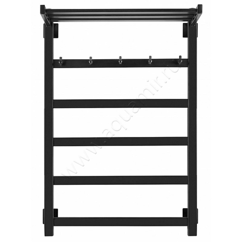 Полотенцесушитель электрический Secado Корсико 1 80x40, черный, R 4603777473990