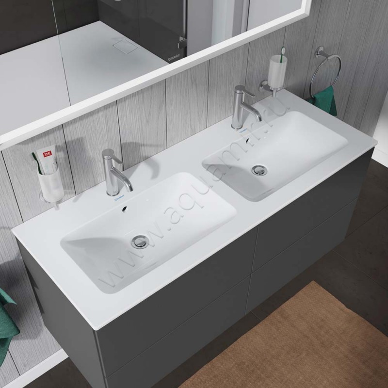 Двойная раковина Duravit ME by Starck 130 см 2336130000