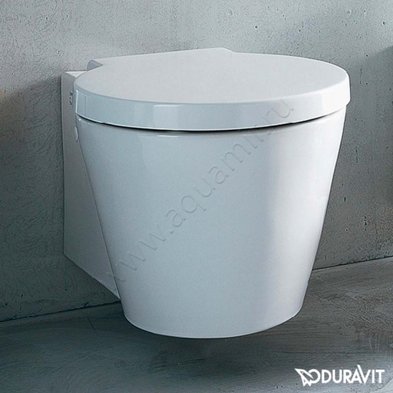 Унитаз подвесной Duravit STARCK 1 57,5 см, безободковый, белый 0210090064