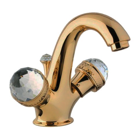 Смеситель для раковины Migliore Axo Swarovski бронза 18481