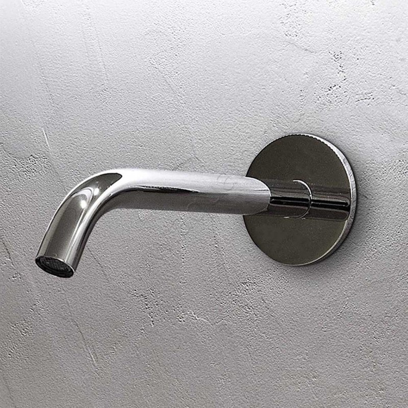 Настенный излив для раковины Antonio Lupi AYATI в цвете сталь AY920LU