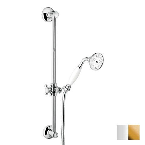 Душевой гарнитур Emmevi Deco ceramic белый/золото CG C025410A