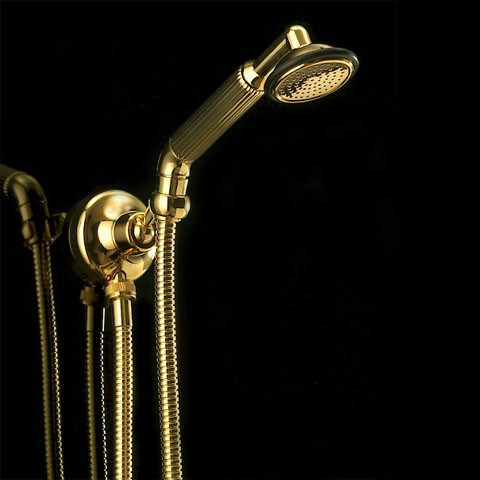 Душевой гарнитур Devon & Devon Swan античная латунь EXC-SW118OTS