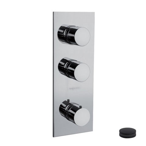 Встраиваемый смеситель для ванны с термостатом Carlo Frattini Fimatherm черный матовый F3869X2NS