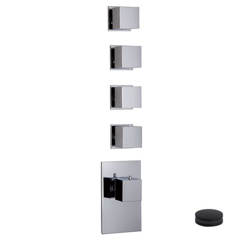 Встраиваемый смеситель для ванны с термостатом Carlo Frattini Fimatherm F3973X4NS