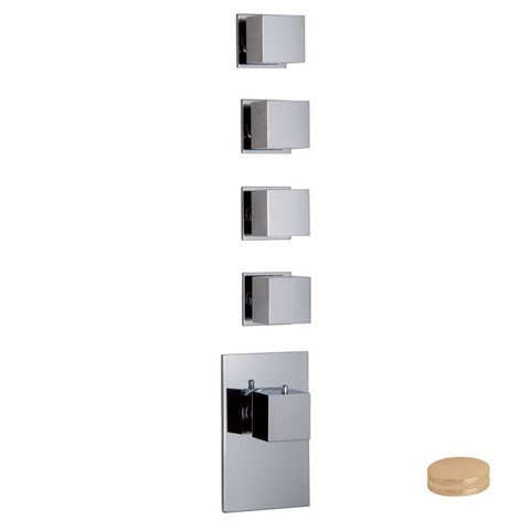 Встраиваемый смеситель для ванны с термостатом Carlo Frattini Fimatherm F3973X4OR