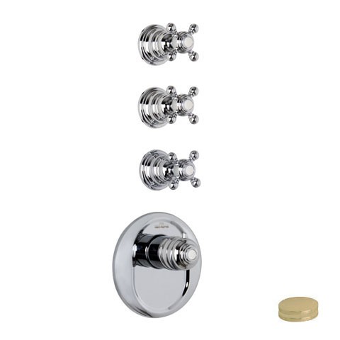 Встраиваемый смеситель для ванны с термостатом Carlo Frattini Fimatherm F5113X3BR