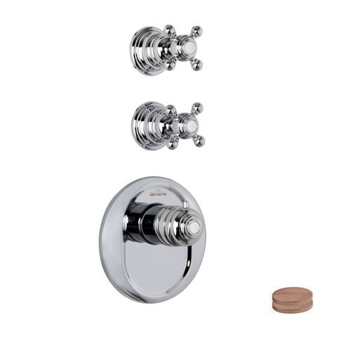 Встраиваемый смеситель для ванны с термостатом Carlo Frattini Fimatherm F5113X2RA