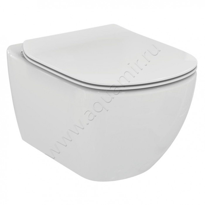 Унитаз подвесной Ideal Standard TESI 53,5 см, безободковый, белый T007901