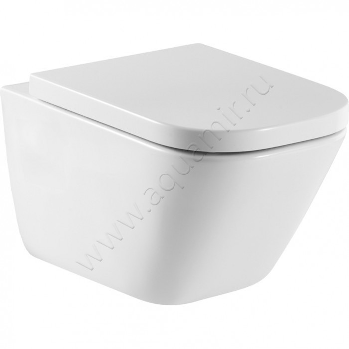 Унитаз подвесной Roca THE GAP 54 см, безободковый, белый 7.3464.7.L00.0