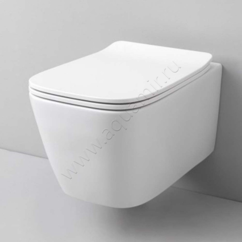 Унитаз подвесной ArtCeram A16 52 см, безободковый, белый ASV003 01 00