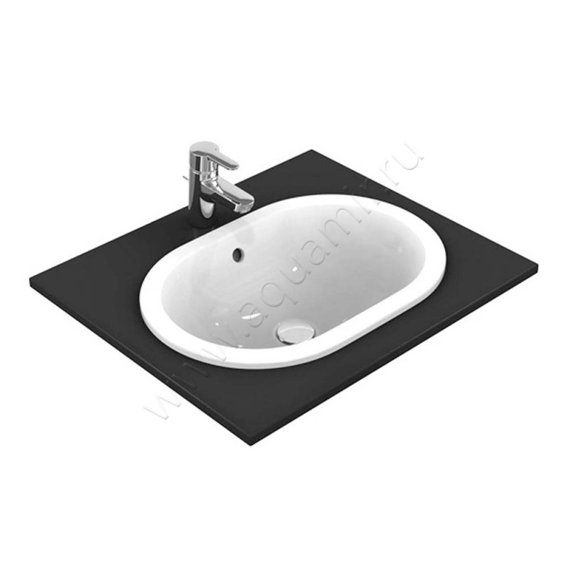 Раковина встраиваемая сверху на столешницу без отверстий Ideal Standard Connect 55 см E504701
