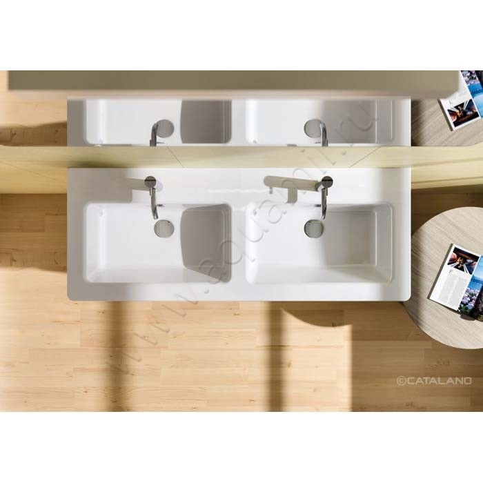 Раковина подвесная Catalano New Light 125 см, фарфор, белый глянец/bianco 1125LI00