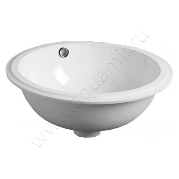 Раковина встраиваемая снизу под столешницу без отверстий Simas Blanco 42,5 см S 54