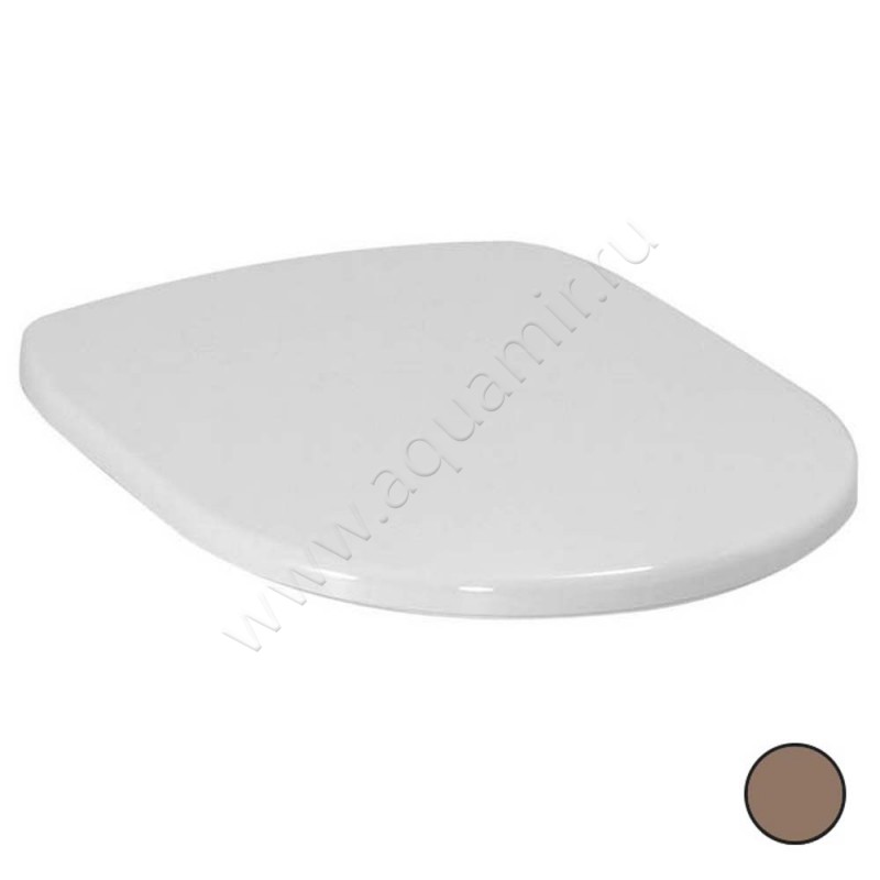 Крышка-сиденье ArtCeram AZULEY/ATELIER 45 x 37 см, коричневый матовый/tortora, микролифт AZA001 40 71