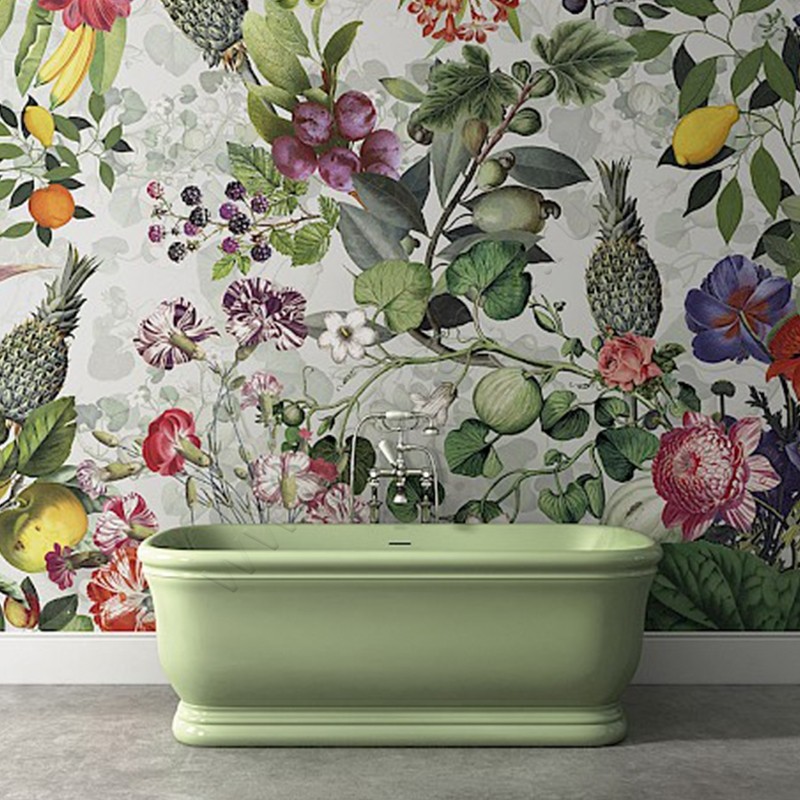 Ванна из литьевого мрамора Devon & Devon Hollywood 174x88, зеленая DEHOL/CO/MAT