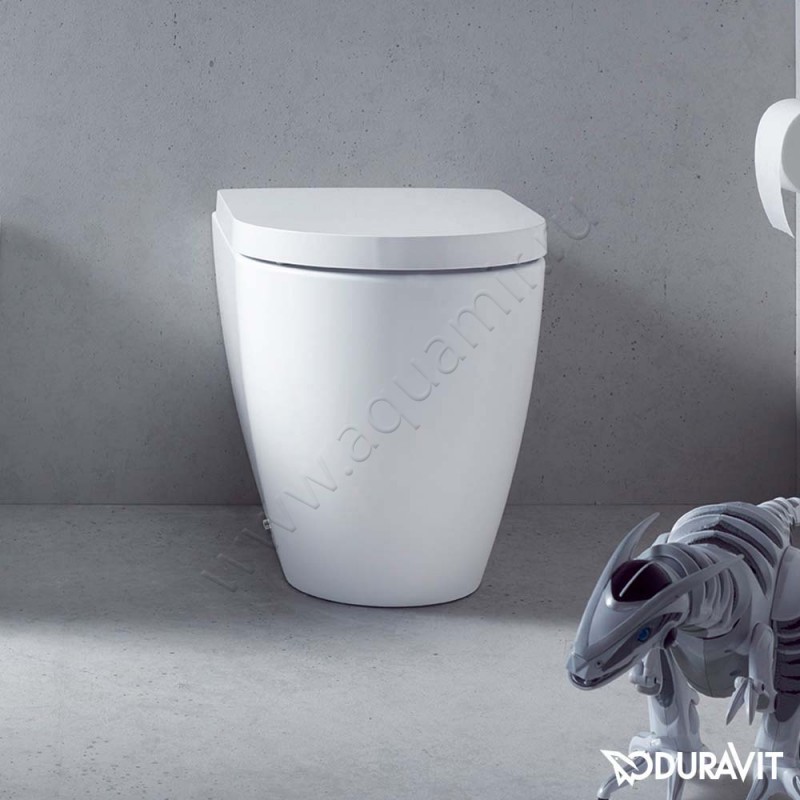 Унитаз приставной Duravit Me By Starck 60 см, безободковый, белый матовый 21690926001