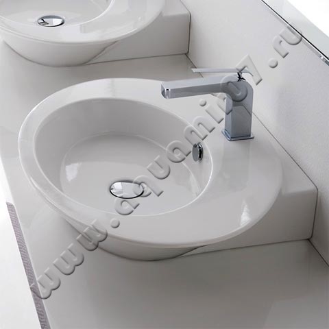 Раковина-чаша накладная с отверстием под смеситель Scarabeo Wish 67 см 2001