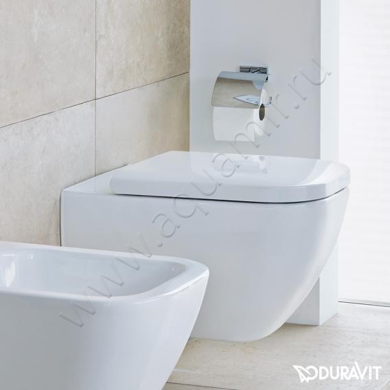 Унитаз подвесной Duravit HAPPY D.2 54 см, белый, с покрытием wondergliss 22210900001