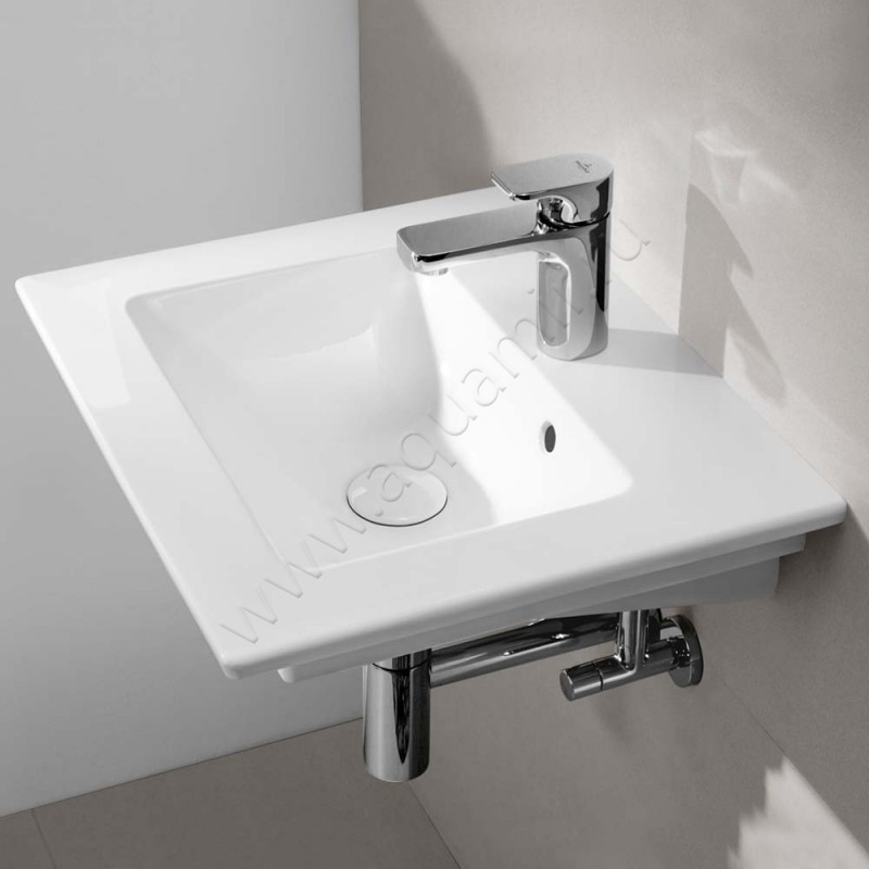 Рукомойник подвесной Villeroy & Boch Venticello 50 см, фарфор, белый глянец/white alpin 41245001