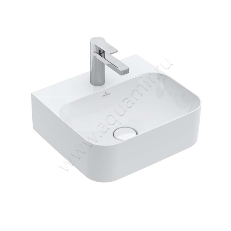 Рукомойник подвесной Villeroy & Boch Finion 43 см, фарфор, белый глянец/white alpin 43644CR1