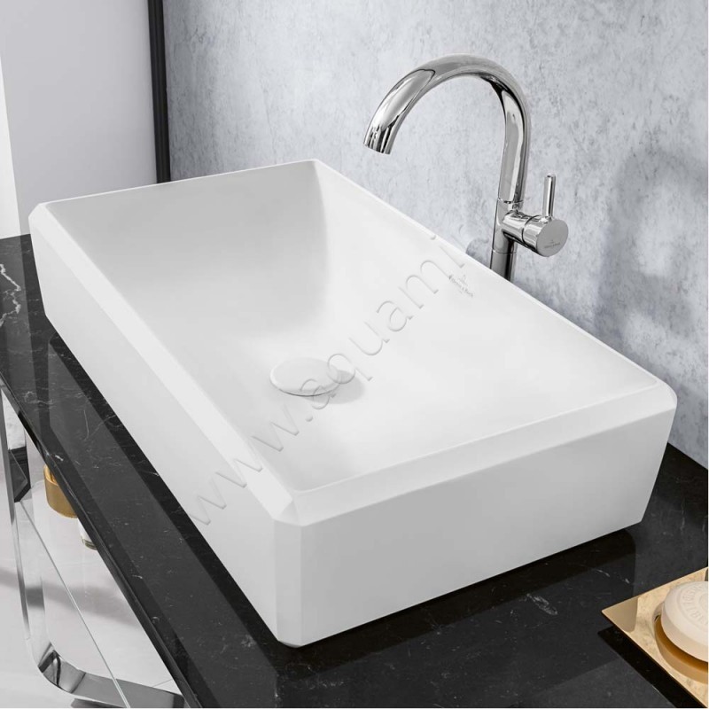 Раковина-чаша накладная Villeroy & Boch Antheus 65 см, фарфор, белый матовый/stone white 4A1065RW