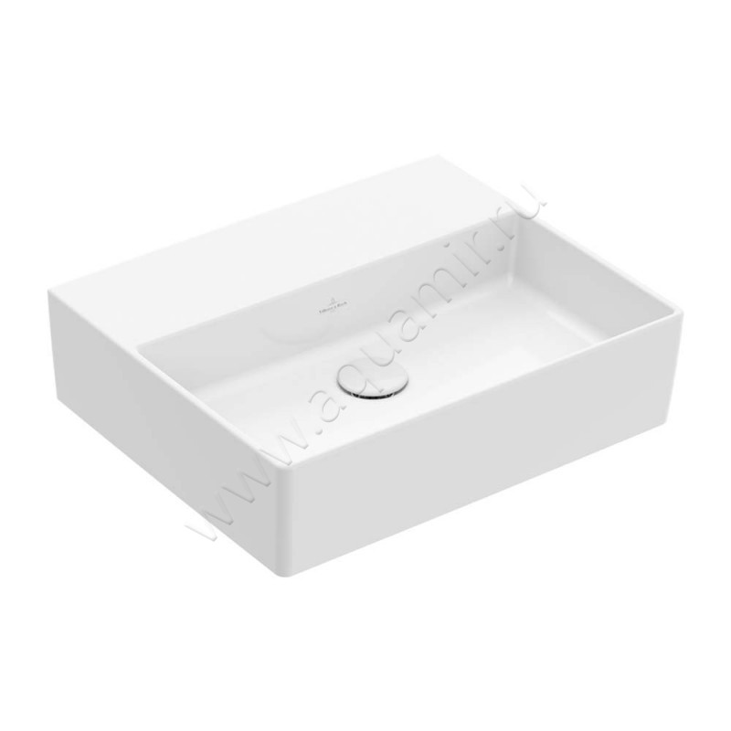 Рукомойник подвесной Villeroy & Boch Memento 2.0 50 см, фарфор, белый глянец/white alpin 4A225301