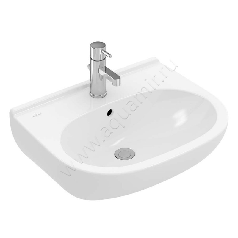 Раковина подвесная Villeroy & Boch O.novo 60 см, фарфор, белый глянец/white alpin 5160S101